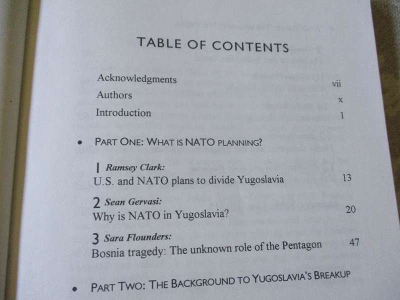 NATO IN THE BALKANS - VOICES OF OPPOSITION - RAMSEY CLARK, SEAN GERVASI, SARAH FLOUNDERS, ..