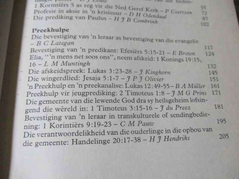 BEDIENING EN BEDIENAAR - N' HULDIGINGSBUNDEL OPGEDRA AAN PROF J.L. DE VILLIERS - H.J.B. COMBRINK, ..