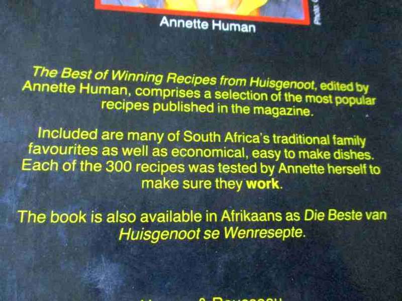 THE BEST OF WINNING RECIPES FROM HUISGENOOT - ANNETTE HUMAN