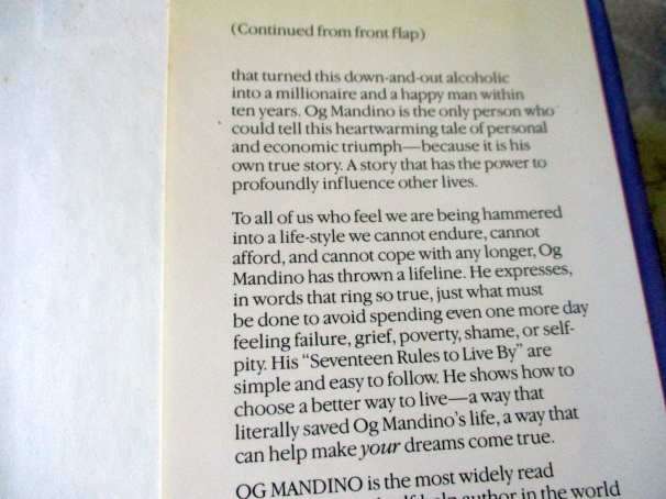 A BETTER WAY TO LIVE - OG MANDINO
