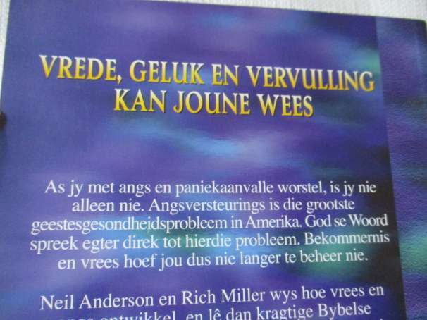 BEVRYDING VAN VREES - HOE OM BEKOMMERNIS EN ANGS TE OORWIN - NEIL T ANDERSON & RICH MILLER