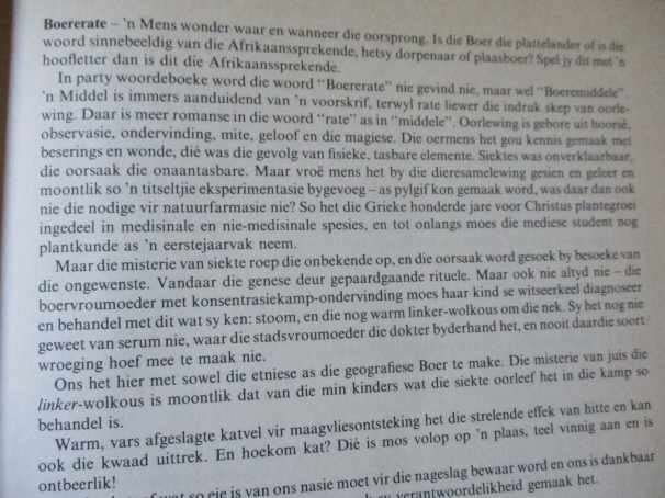 BOERERATE saamgestel deur DANIE SMUTS