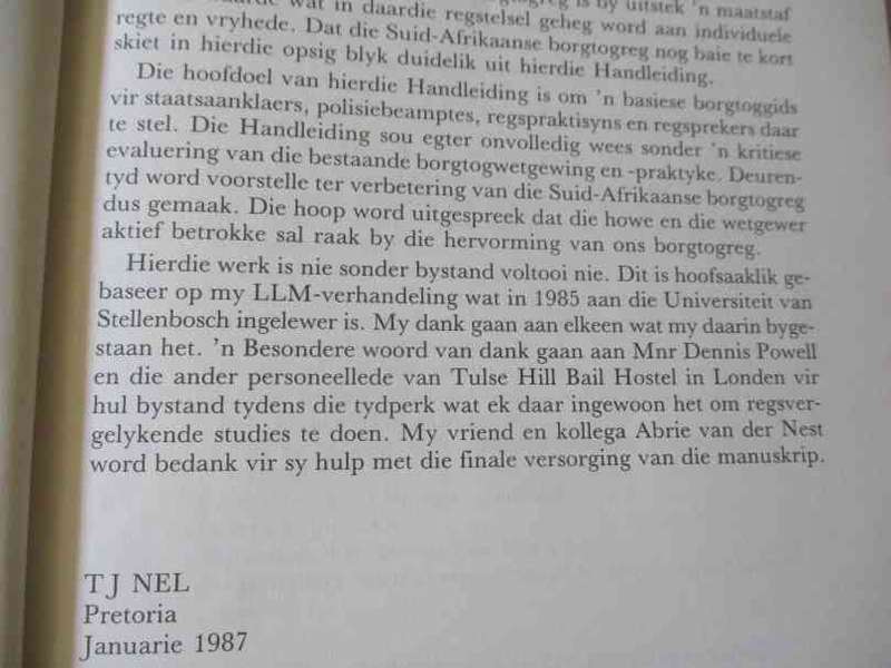 BORGTORGHANDLEIDING - TJ NEL