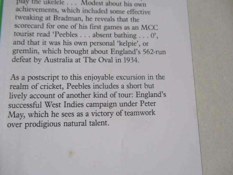 BOWLER'S TURN - IAN PEEBLES