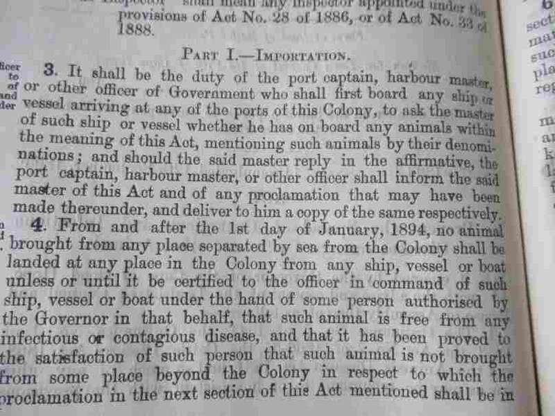 CAPE OF GOOD HOPE ACTS OF PARLIAMENT SESSION 1893 - FIFTH SESSION OF THE EIGHT PARLIAMENT