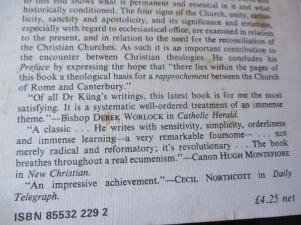 THE CHURCH - HANS KUNG