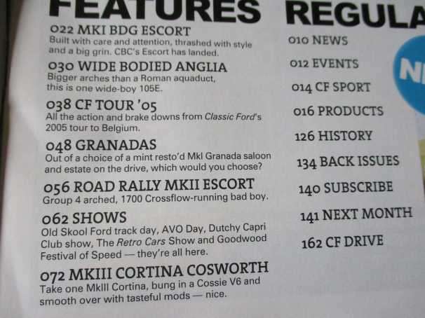 CLASSIC FORD MAGAZINE SEPTEMBER 2005 ISSUE 99