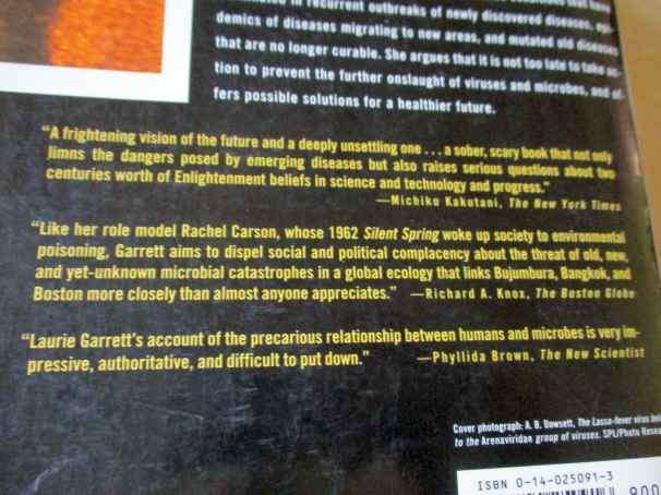 THE COMING PLAGUE - NEWLY EMERGING DISEASES IN A WORLD OUT OF BALANCE - LAURIE GARRETT