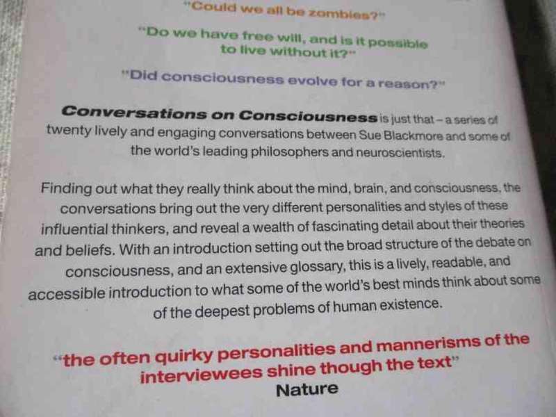 CONVERSATIONS ON CONSCHIOUSNESS - SUSAN BLACKMORE