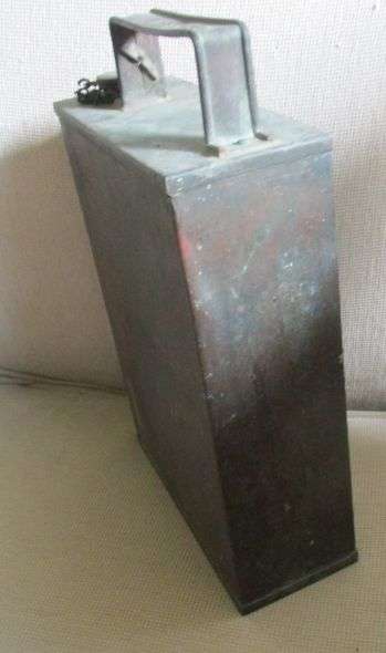 ANTIQUE MILITARY  VICKERS MACHINE GUN  ? KEROSENE? WW1 COPPER CONTAINER.