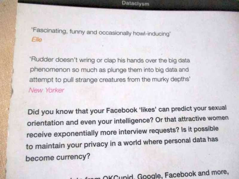 DATACLYSM - WHAT OUR ONLINE LIVES TELL US ABOUT OUR OFFLINE SELVES - CHRISTIAN RUDDER