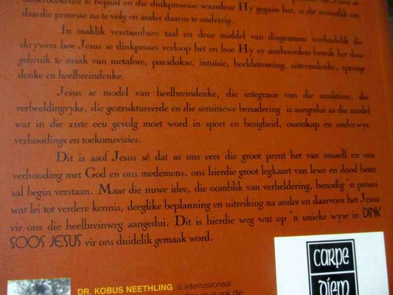 DINK SOOS JESUS - DIE KREATIEWE OPLOS VAN PROBLEME EN DIE SKEP VAN GELEENTHEDE - KOBUS NEETHLING