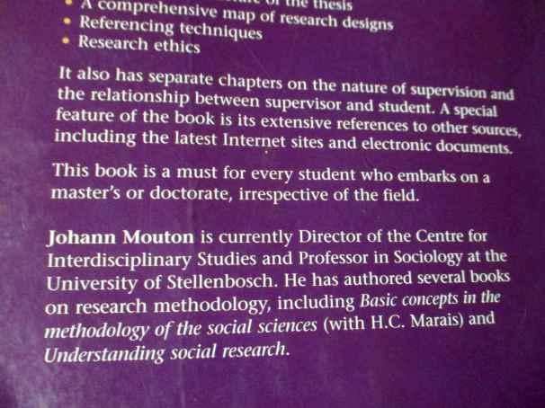 HOW TO SUCCEED IN YOUR MASTER'S & DOCTORAL STUDIES - A SOUTH AFRICAN GUIDE AND  RESOURCE BOOK - JOHA