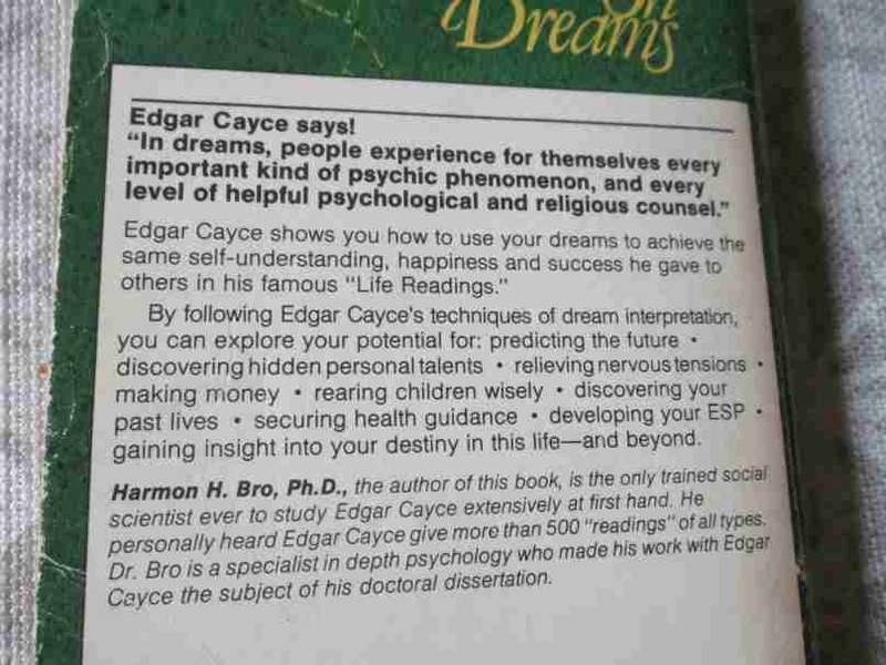 EDGAR CAYCE ON DREAMS - HERMON H BRO, Ph.D