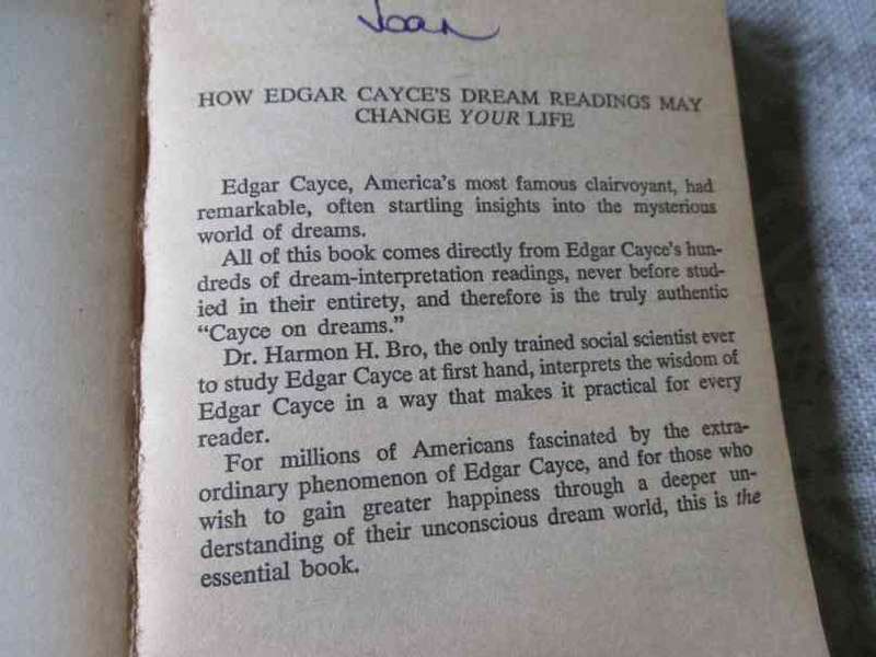 EDGAR CAYCE ON DREAMS - HERMON H BRO, Ph.D