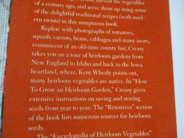 THE EDIBLE HEIRLOOM GARDEN -  ROSALIND GREASY