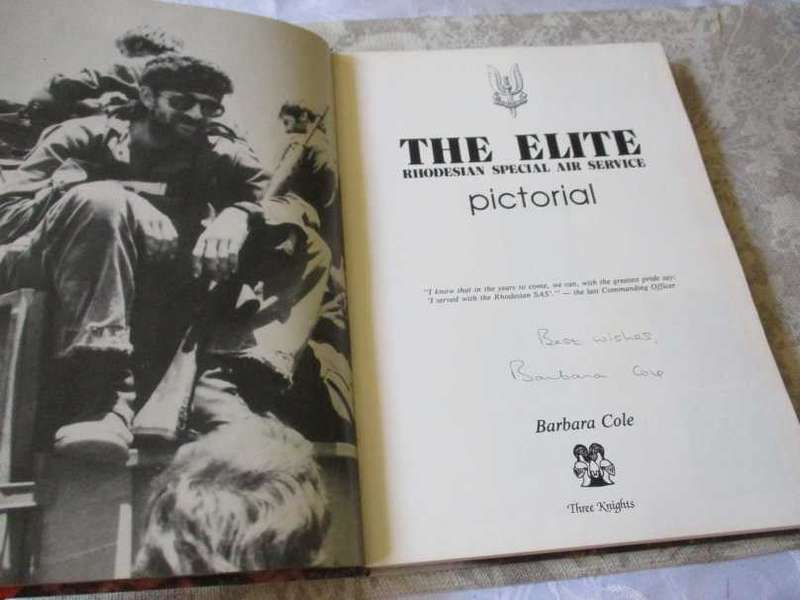 THE ELITE - RHODESIAN SPECIAL AIR SERVICE - PICTORIAL - BY BARBARA COLE  - SIGNED