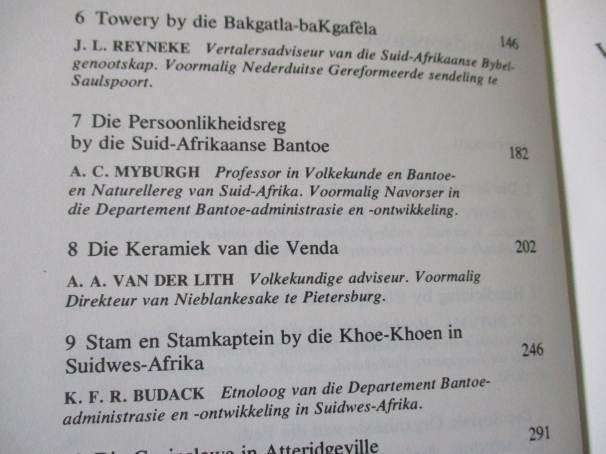 ETNOGRAFIESE STUDIES IN SUIDELIKE AFRIKA - J.F. ELOFF EN R.D. COERTZE