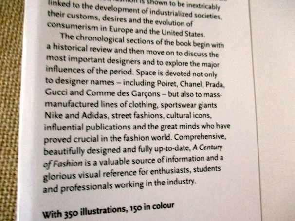 A CENTURY OF FASHION - FRANCOIS BAUDOT