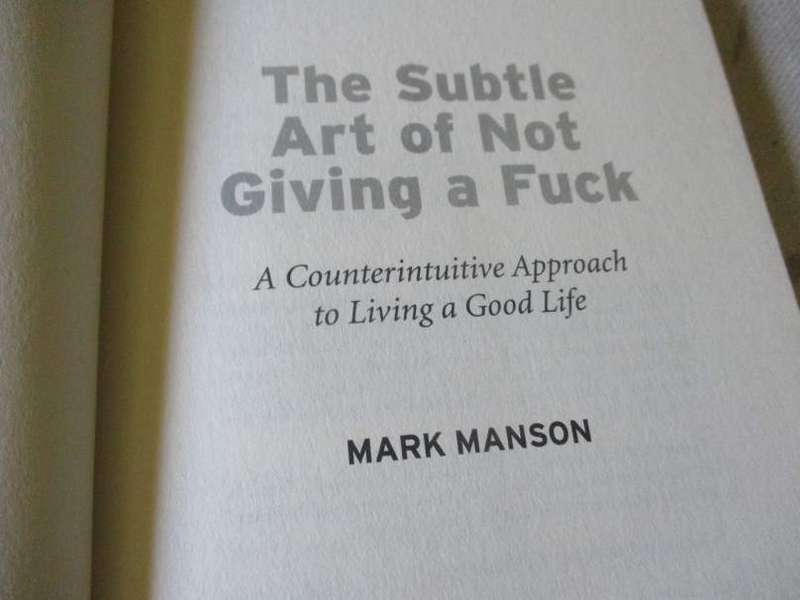 THE SUBTLE ART OF NOT GIVING A F*CK - A COUNTERINTUITIVE APPROACH TO LIVING A GOOD LIFE, MAK MANSON