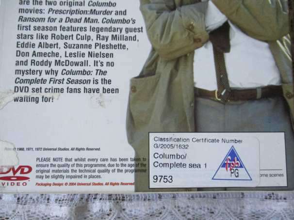 COLUMBO - THE COMPLETE FIRST  SEASON