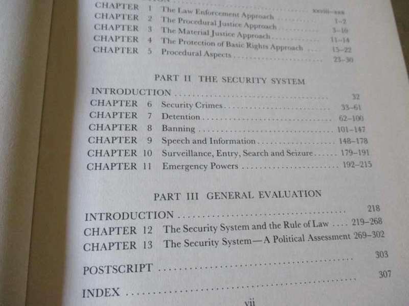 FREEDOM STATE SECURITY AND THE RULE OF LAW - DILEMMAS OF THE APARTHEID SOCIETY - ANTHONY MATHEWS