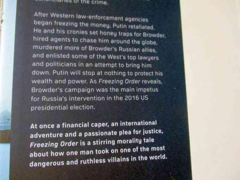 FREEZING ORDER - BILL BROWDER