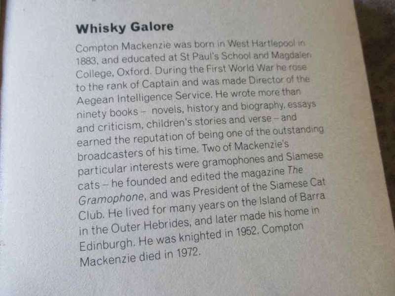 WHISKY GALORE - COMPTON MACKENZIE