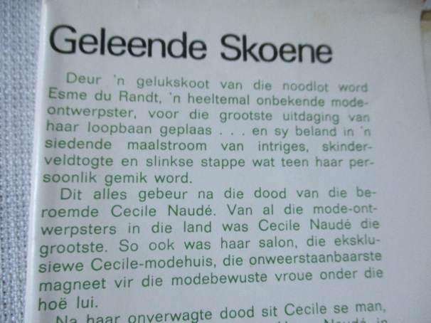 GELEENDE SKOENE - JOHAN VORSTER
