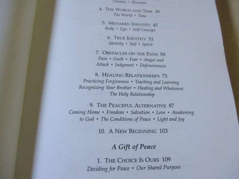 GIFTS FROM A COURSE IN MIRACLES - ACCEPT THIS GIFT, A GIFT OF PEACE, A GIFT OF HEALING - FRANCES ..