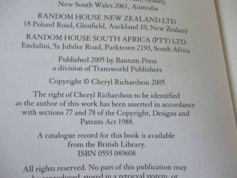 THE UNSMISTAKABLE TOUCH OF GRACE - CHERYL RICHARDSON