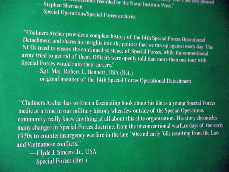 GREEN BERETS IN THE VANGUARD - INSIDE SPECIAL FORCES 1953 - 1963 - CHALMERS ARCHER Jr.