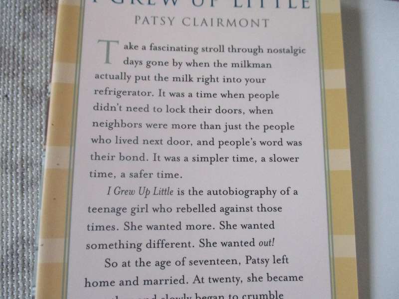 I GREW UP LITTLE - FINDING HOPE IN A BIG GOD - PATSY CLAIRMONT
