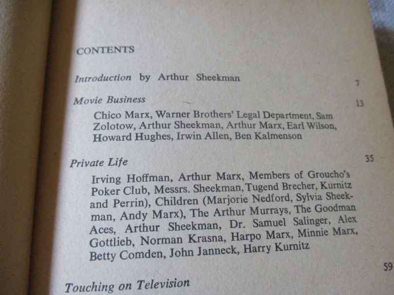 GROUCHO MARX - THE GROUCHO LETTERS