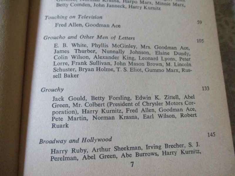 GROUCHO MARX - THE GROUCHO LETTERS