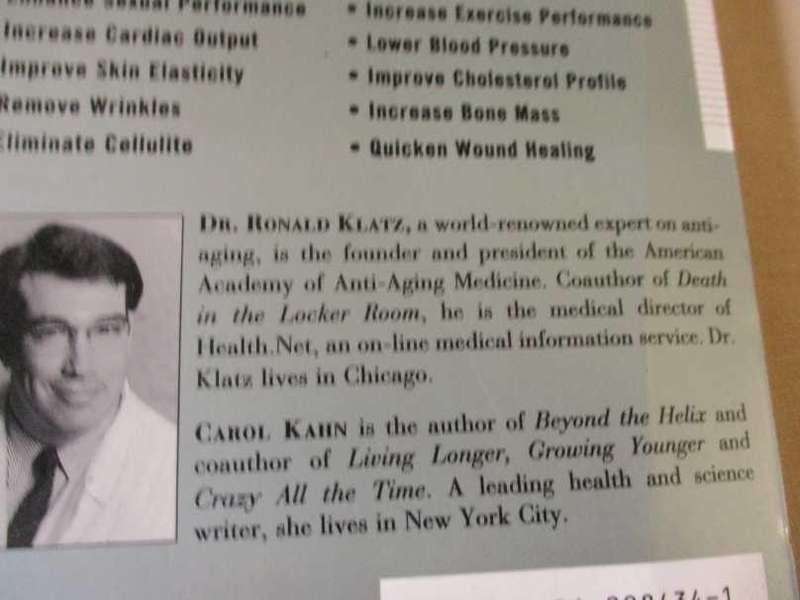 GROW YOUNG WITH HIGH - THE AMAZING MEDICAL PLAN TO REVERSE THE EFFECTS OF AGING ..- Dr RONALD KLATZ