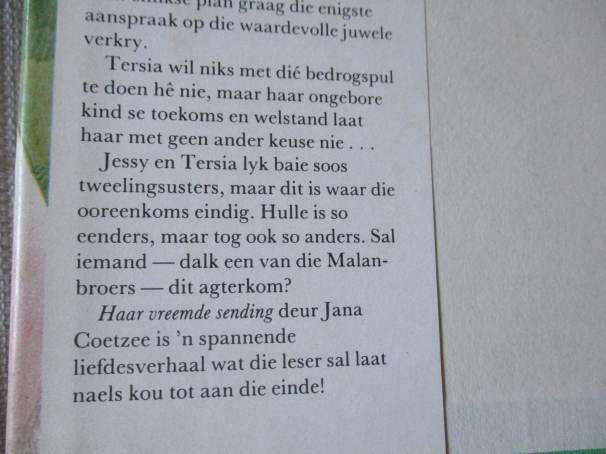 HAAR VREEMDE SENDING - JANA COETZEE