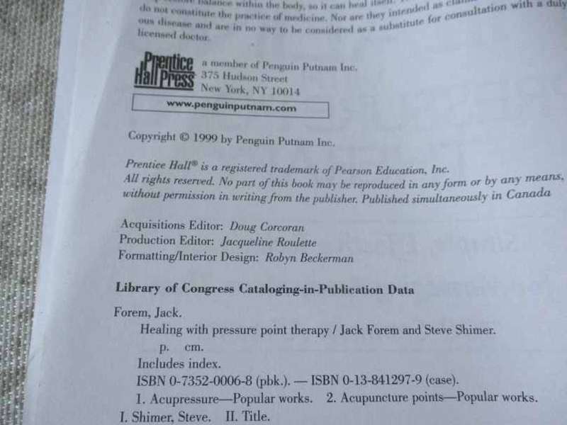 HEALING WITH PRESSURE POINT THERAPY - JACK FOREM & STEVE SHIMER