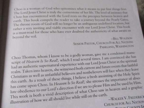 HEAVEN IS SO REAL - CHOO THOMAS