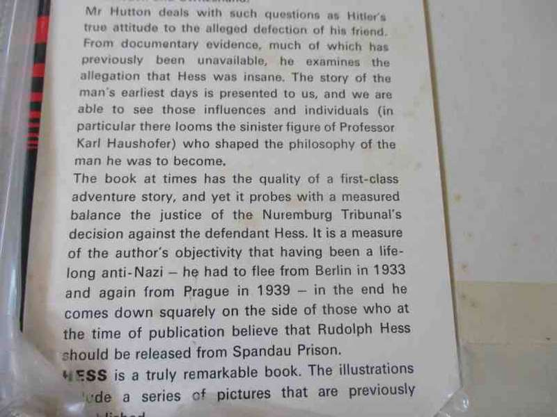 HESS - THE MAN AND HIS MISSION - J BERNARD HUTTON