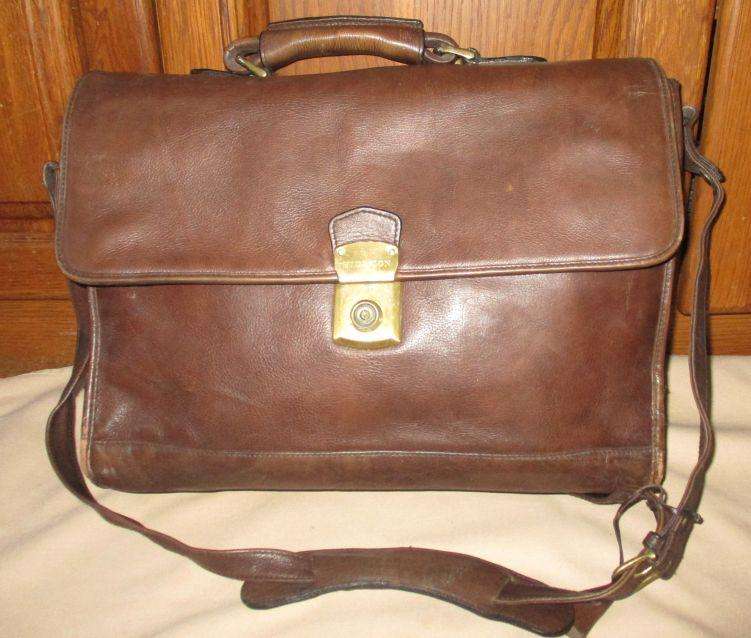 HIDESKIN LEATHER 4 COMPARTMENT SATCHEL