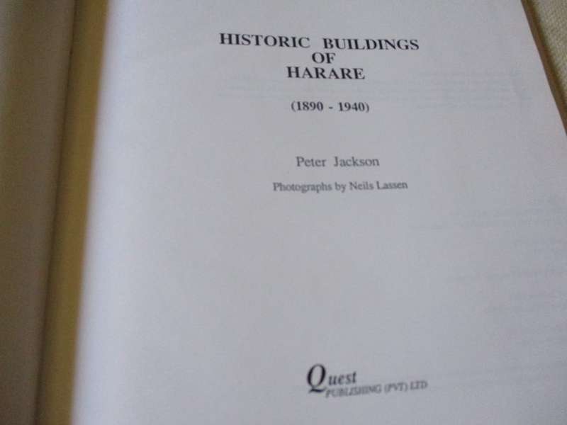 HISTORIC BUILDINGS OF HARARE - PETER JACKSON
