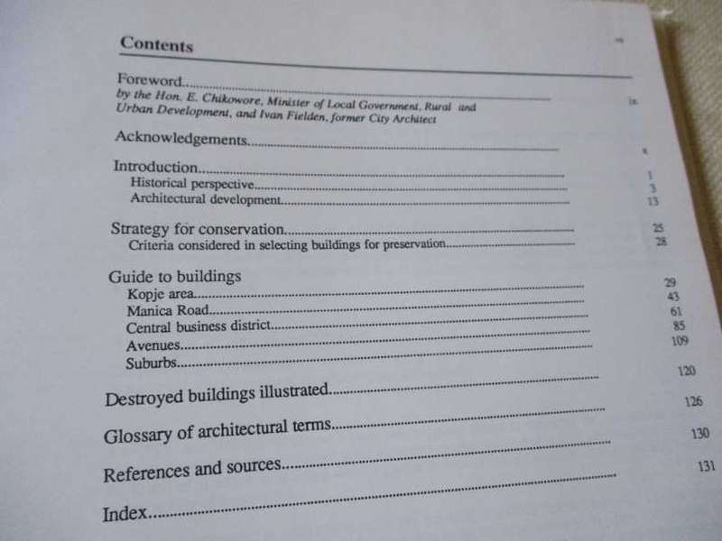 HISTORIC BUILDINGS OF HARARE - PETER JACKSON