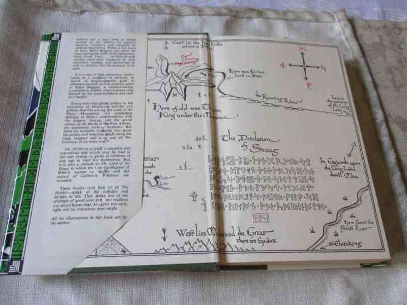 THE HOBBIT - J.R.R. TOLKIEN ( FOURTH EDITION, FIFTH IMPRESSION 1985 - hardcover  )