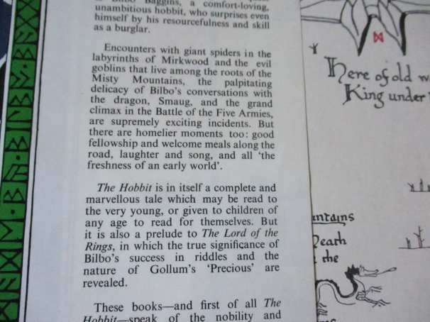 THE HOBBIT - J.R.R. TOLKIEN ( FOURTH EDITION, FIFTH IMPRESSION 1985 - hardcover  )