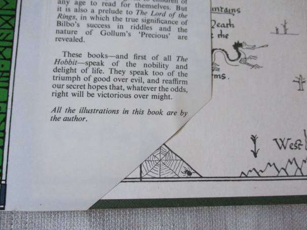 THE HOBBIT - J.R.R. TOLKIEN ( FOURTH EDITION, FIFTH IMPRESSION 1985 - hardcover  )