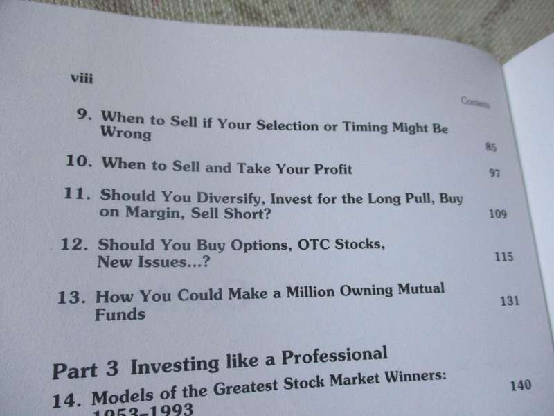 HOW TO MAKE MONEY IN STOCKS - A WINNING SYSTEM IN GOOD TIMES OR BAD - WILLIAM J O'NEIL