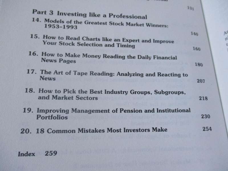 HOW TO MAKE MONEY IN STOCKS - A WINNING SYSTEM IN GOOD TIMES OR BAD - WILLIAM J O'NEIL