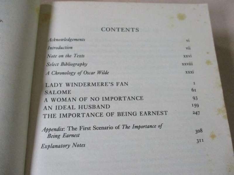 THE IMPORTANCE OF BEING EARNEST and Other Plays - OXFORD WORLD'S CLASSICS