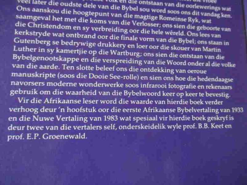 IN DIE BEGIN WAS DIE WOORD - DIE AANGRYPENDE VERHAAL VAN DIE BYBEL - G.S. WEGENER